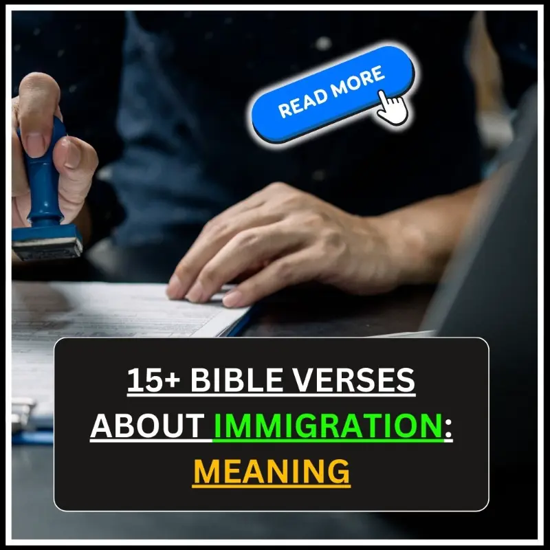 Bible Verses About Immigration