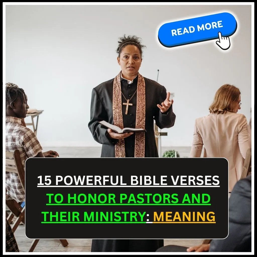 Bible Verses To Honor Pastors