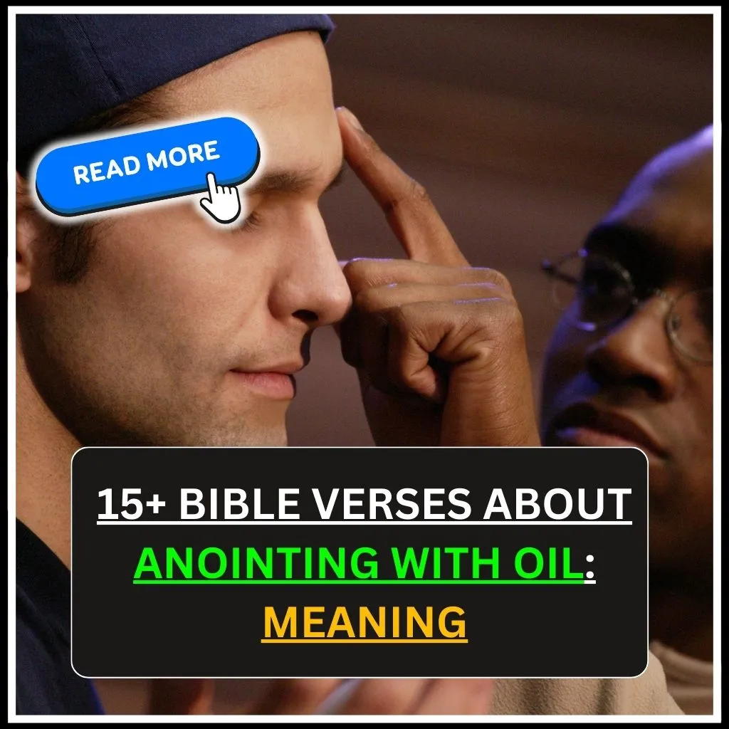 bible verse about anointing with oil