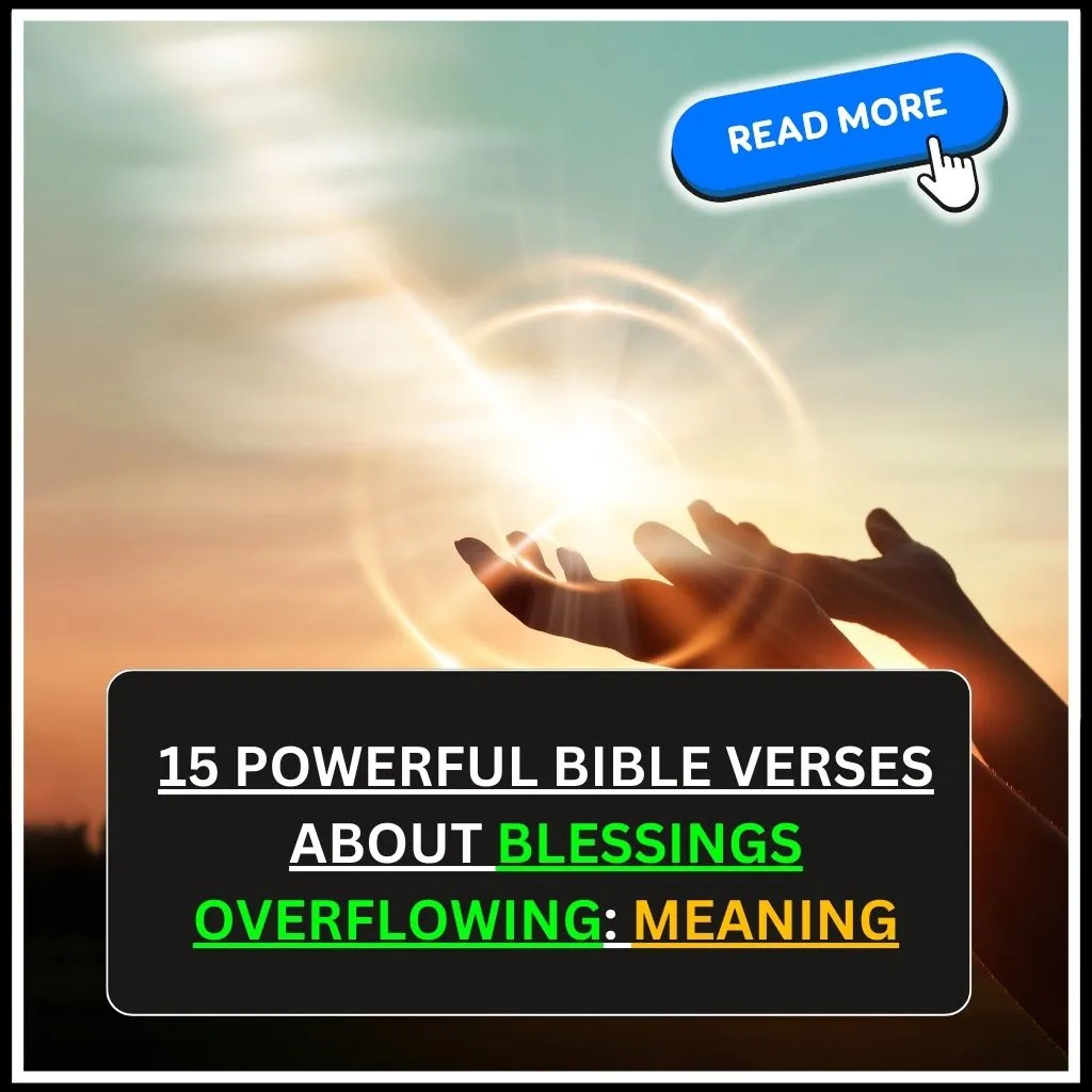 bible verse about blessings overflowing