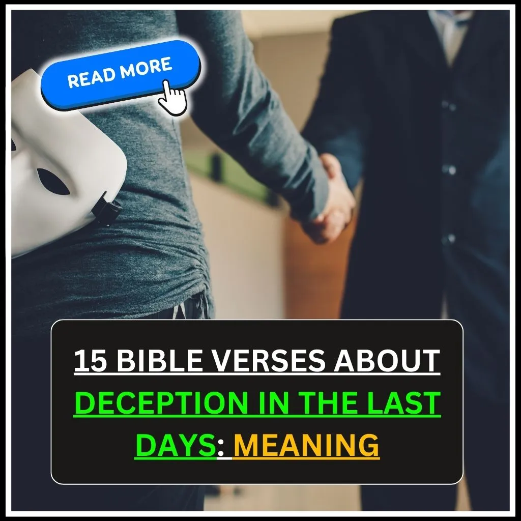 bible verse about deception in the last days