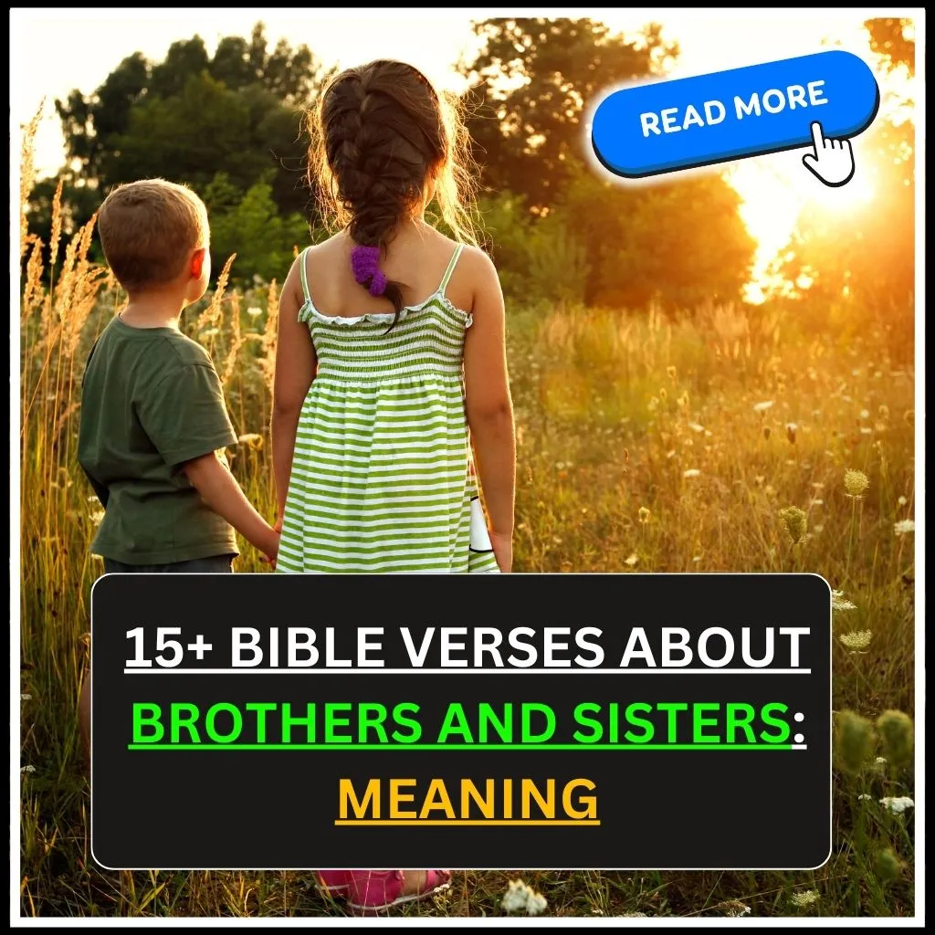bible verses about brothers and sisters