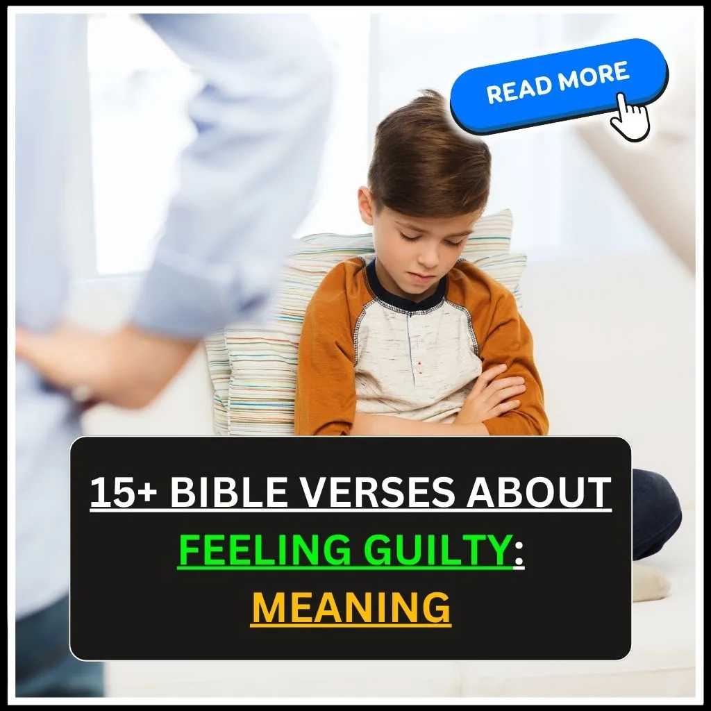 bible verses about feeling guilty