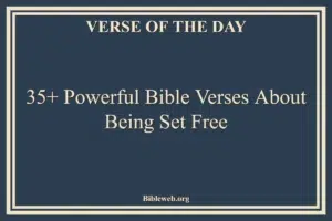 35+ Powerful Bible Verses About Being Set Free