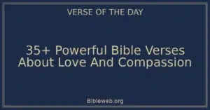 35+ Powerful Bible Verses About Love And Compassion
