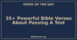 35+ Powerful Bible Verses About Passing A Test