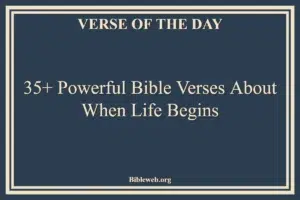 35+ Powerful Bible Verses About When Life Begins: A Journey Through Scripture