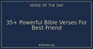 35+ Powerful Bible Verses For Best Friend