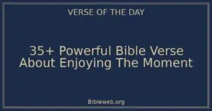 35+ Powerful Bible Verse About Enjoying The Moment