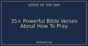 35+ Powerful Bible Verses About How To Pray