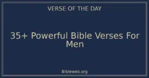 35+ Powerful Bible Verses For Men