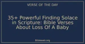 35+ Powerful Finding Solace in Scripture: Bible Verses About Loss Of A Baby