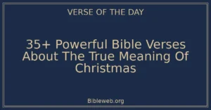 35+ Powerful Bible Verses About The True Meaning Of Christmas