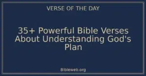 35+ Powerful Bible Verses About Understanding God’s Plan