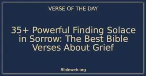 35+ Powerful Finding Solace in Sorrow: The Best Bible Verses About Grief