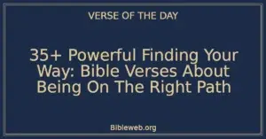 35+ Powerful Finding Your Way: Bible Verses About Being On The Right Path
