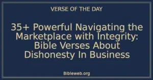 35+ Powerful Navigating the Marketplace with Integrity: Bible Verses About Dishonesty In Business