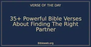 35+ Powerful Bible Verses About Finding The Right Partner