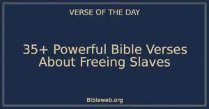 35+ Powerful Bible Verses About Freeing Slaves