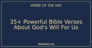 35+ Powerful Bible Verses About God's Will For Us