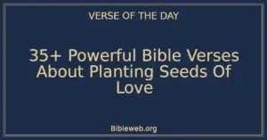 35+ Powerful Bible Verses About Planting Seeds Of Love