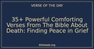 35+ Powerful Comforting Verses From The Bible About Death: Finding Peace in Grief