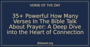 35+ Powerful How Many Verses In The Bible Talk About Prayer: A Deep Dive into the Heart of Connection