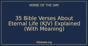 35 Bible Verses About Eternal Life (KJV) Explained (With Meaning)