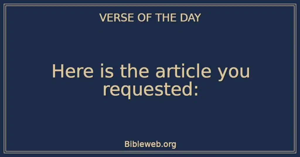 Here is the article you requested: