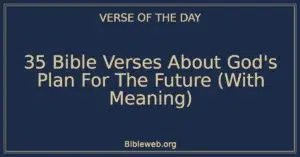 35 Bible Verses About God’s Plan For The Future (With Meaning)