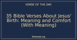35 Bible Verses About Jesus’ Birth: Meaning and Comfort (With Meaning)